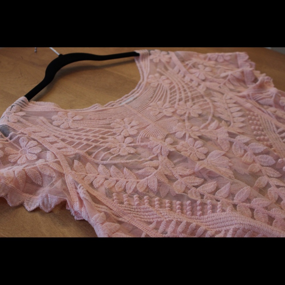 Light pink top